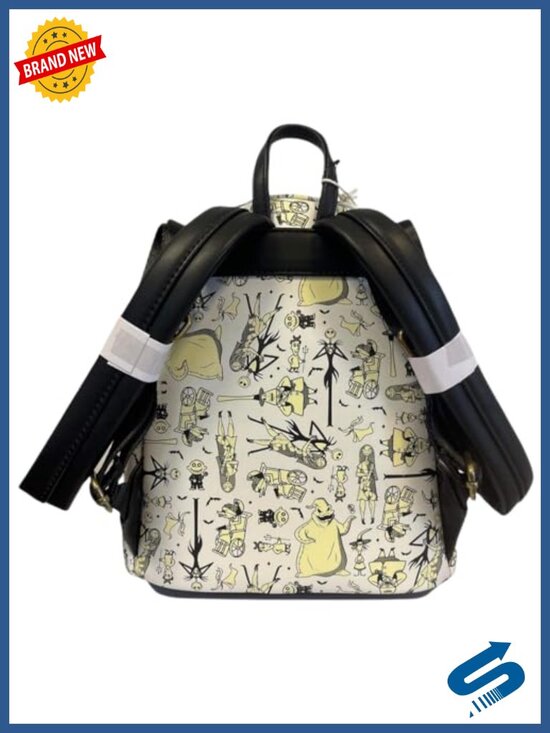 Disney Nightmare Before Christmas Glow-In-The-Dark Mini Backpack Faux Leather main image 5